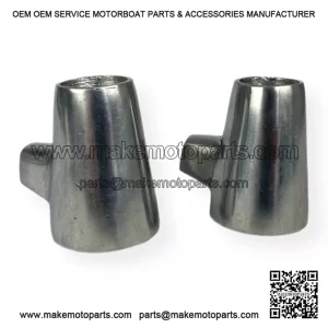 Polished Alloy Metal Centre Stand Feet (22mm) for Vespa PX, PE, PK & T5.