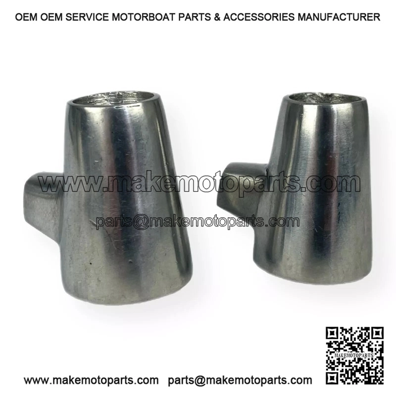 Polished Alloy Metal Centre Stand Feet (22mm) for Vespa PX, PE, PK & T5.