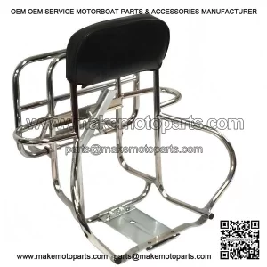 Chrome Rear Rack / Spare Wheel Backrest / Carrier for Vespa PX & LML 2T 125/150/200.