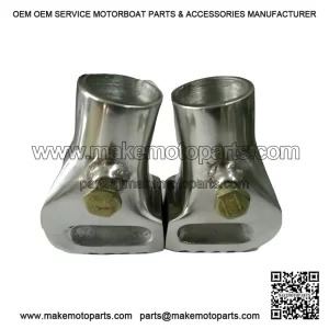 Brand New Pair of Polished Alloy Stand Feet for Vespa PX, P125X, PX200, T5, LML & PK.