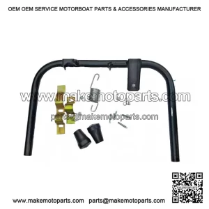 Black 10" Centre Stand with Fixings, Boots & Screws for Vespa PX & LML.