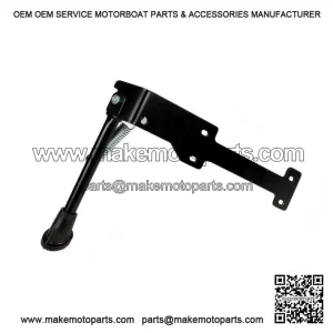 BLACK SIDE STAND WITH SPRING ?C For Vespa PX 125/150/200, LML 2T Star Deluxe