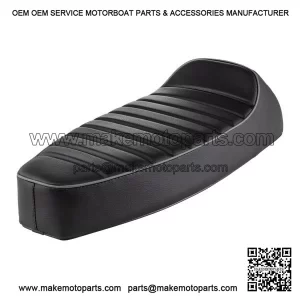 Black Slope Back Sports Seat with Push Button Lock for VESPA PX, PE, T5 CLASSIC & LML 2T.