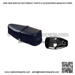 Black Seat with Springs (1 Series ?C Iron Frame) for Vespa PX 125/150/200 ?C Piaggio.