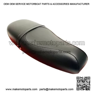 Black Standard Complete Seat with Lock & Keys, Vespa PX125 PX150 2011 Onwards