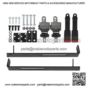 New Retractable Seat Belts Kit with Bracket for 2-Passenger EZGO, Yamaha, Club Car Golf Cart