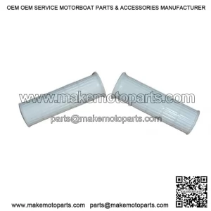 White Handlebar Throttle Grip ?C Pair ?C for Honda Z50 PC50 ?C #53165-063 / #53166-063