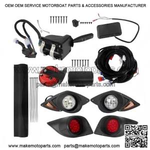 12V LED Turn Signal Horn Brake Light for Yamaha G29 YDR Drive 2007-Up Golf Cart