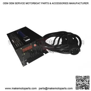 48V 15 AMP Golf Cart Battery Charger for Club Car, 48 Volt Round 3 Pin Plug