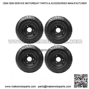 Set of 4 Tires 13x5.00-6" Wheel Rim for Go Kart, Drift Scooter, ATV, Quad, Golf Cart