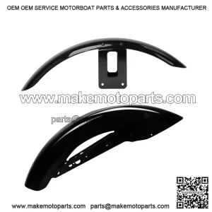 Front & Rear Fenders ?C Vivid Black ?C for Harley Sportster XL 1200 883 2004?C2022