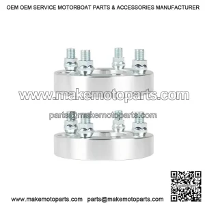 2Pcs 1 Inch Golf Cart Wheel Spacers, 1/2x20 Studs, 62mm Hub Bore, 4x4 Bolt Pattern