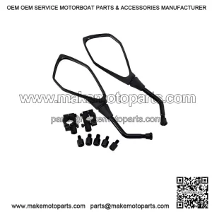 Universal 8mm 10mm Side Rearview Mirrors for Scooter E-Bike Motorcycle ?C Pair