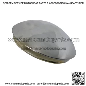 8 in. Chrome Hub Cover for Vintage Golf Carts, Trailers, Go Kart