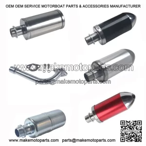 Exhaust Pipe with Muffler New For Honda GX160 GX200 Predator 212cc 196cc CT200U