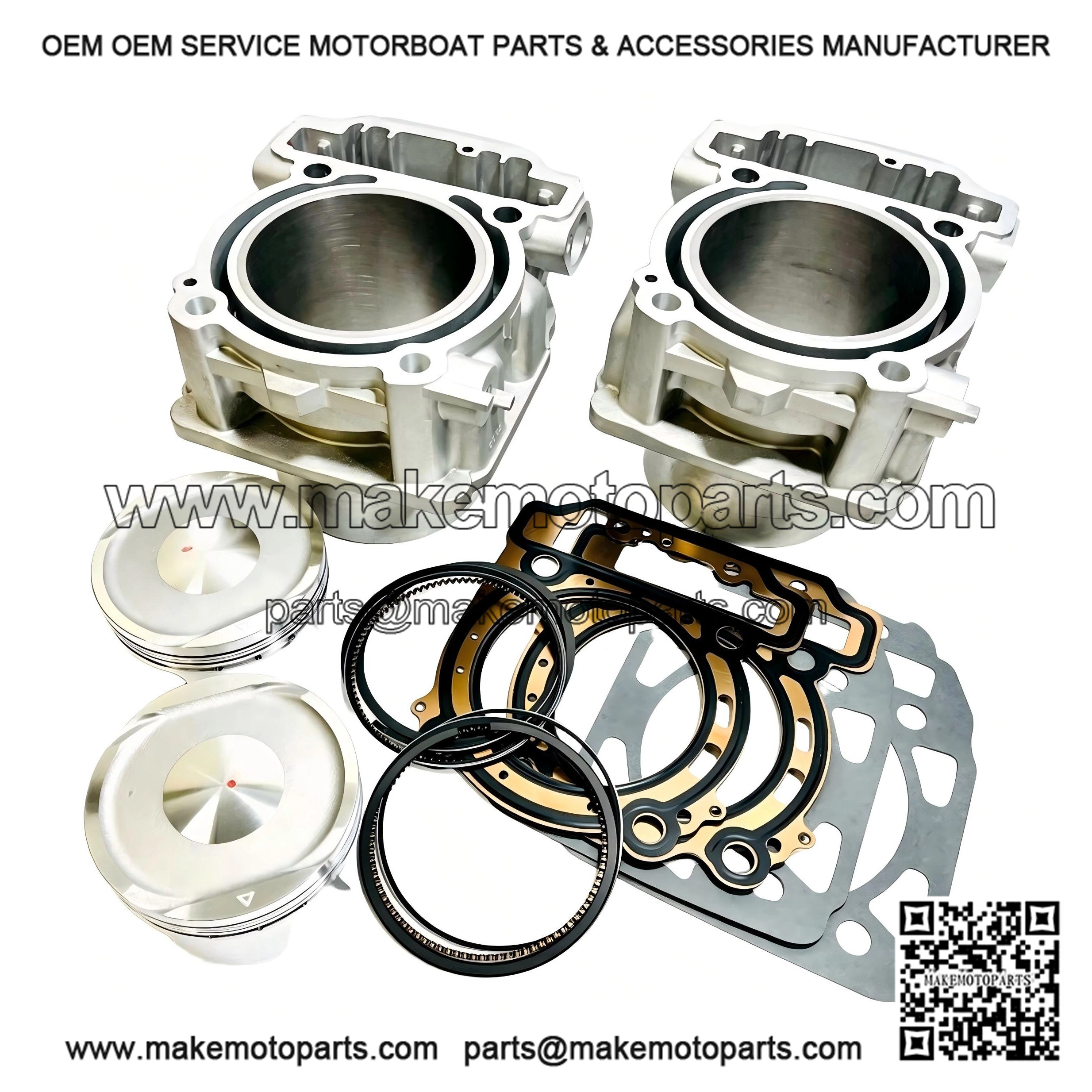 For Outlander Renegade 1000 ?C Stock Bore Cylinder Top End Rebuild Parts Kit.