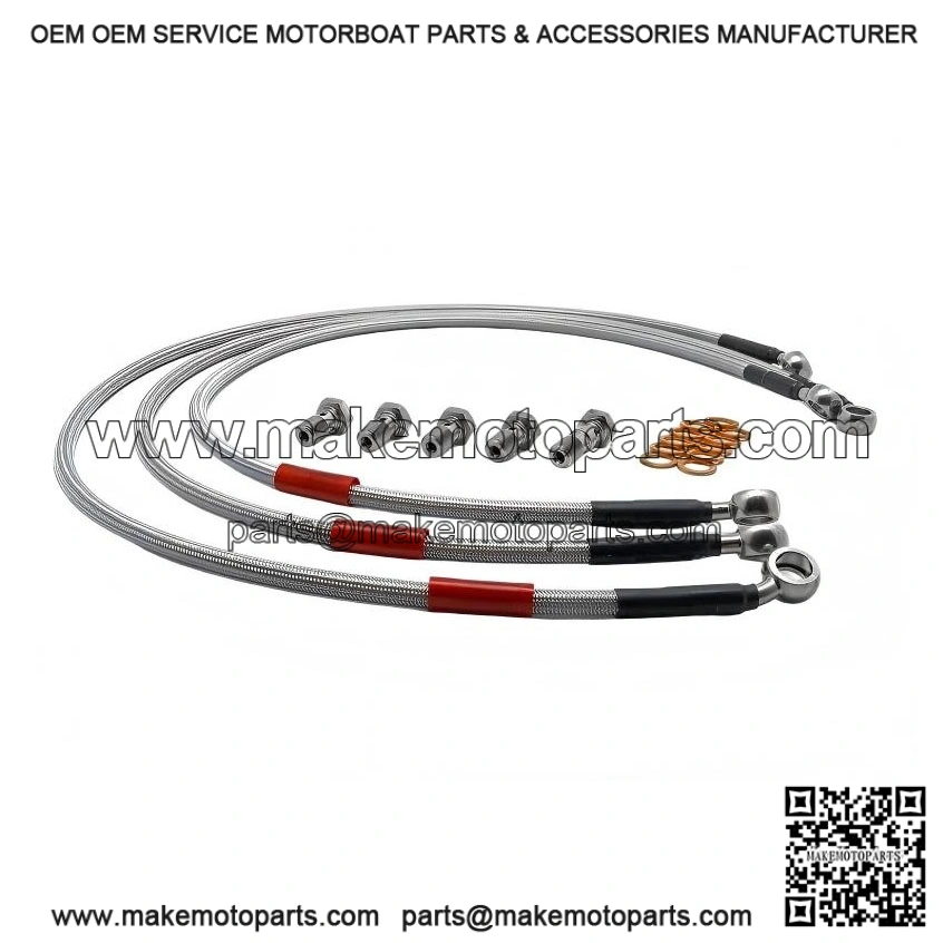 Rear Braided Brake Line for Yamaha V-Max 1200 1985?C2003