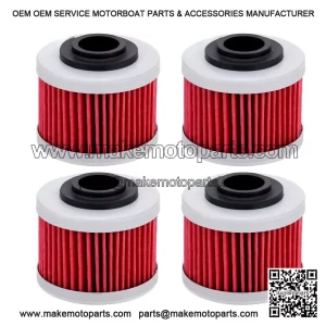 Oil Filters 420256452 4 Packs for Can-Am 990 GS Spyder SE5 RS RT 2008-2012