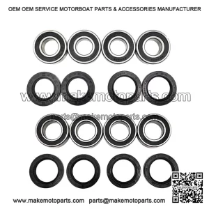 For Odes 800 Dominator Raider 4, Four Wheel Axle Hub Bearing Seal Kit Parts