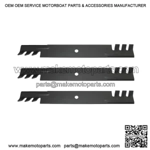 3-Piece Toothed Mower Blade Set 7075770, 21" - Fits Snapper Pro 61 Deck